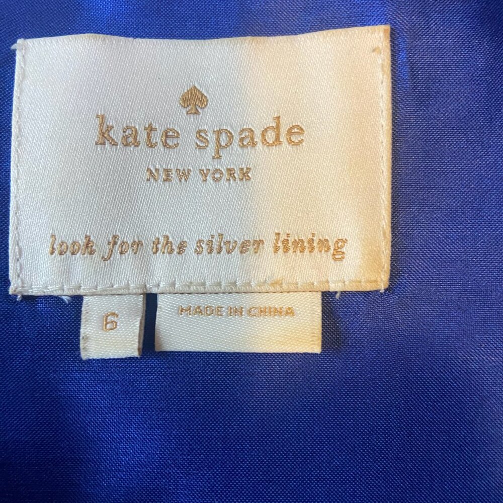 EUC Kate Spade Silk Blend Dawson Cyber Cheetah Sz 6 - Picture 5 of 10